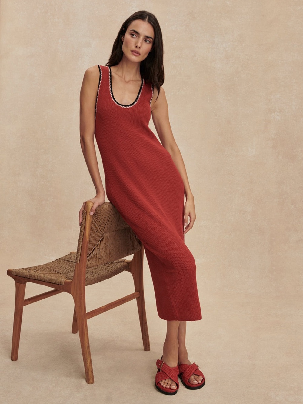 Varley Mikel Knit Dress in Bossa Nova